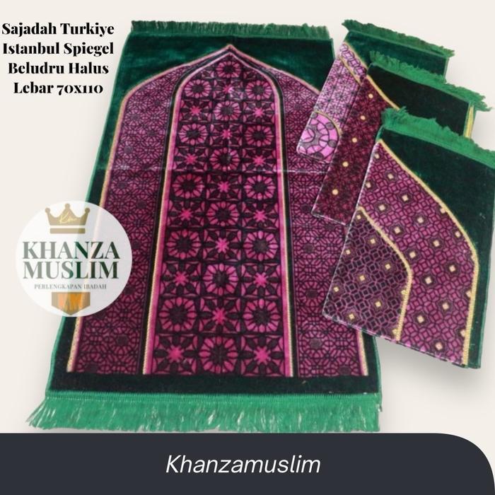 difv- Sajadah Blidru Turkiye Sejadah Lebar Motif Kekinian Tebal Lembut Muslim Bulu