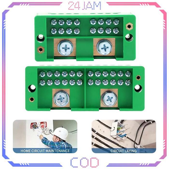 Terminal Junction Box 2 In 8/12 Out Box Kabel Listrik Terminal Box Terminal Panel Listrik