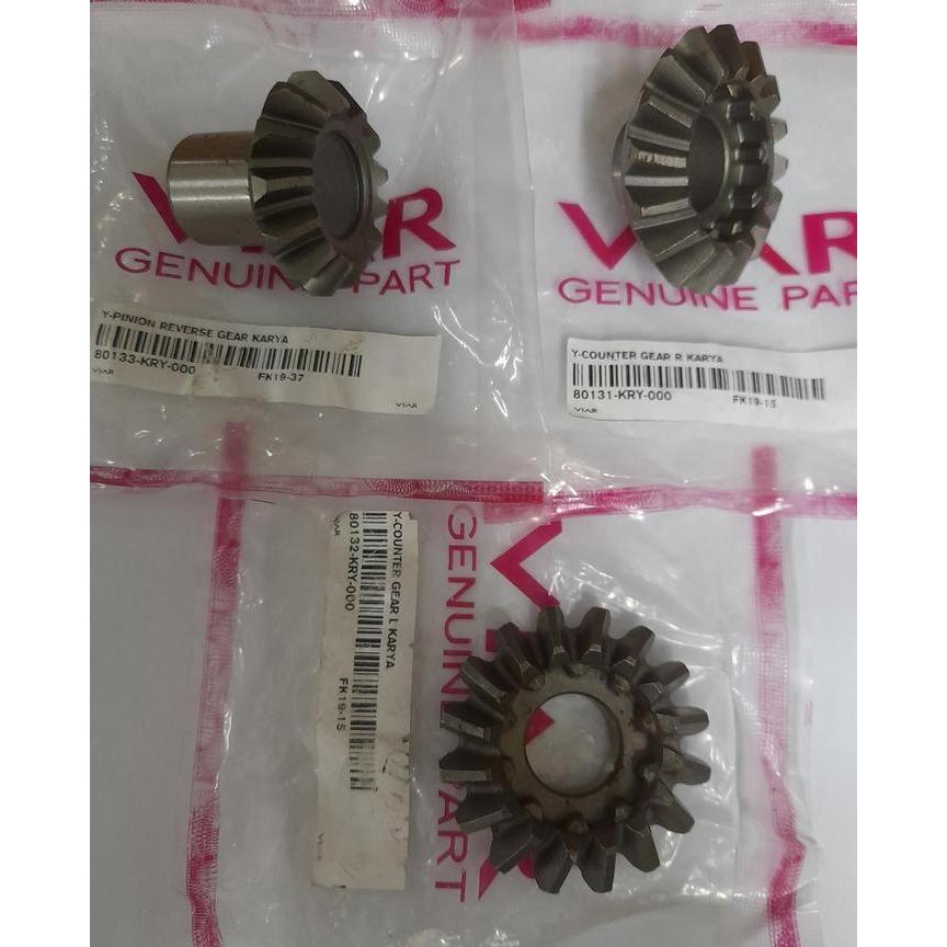 VIAR GENUINE PARTS, GEAR PINION SET GARDAN DEPAN, NEW KARYA 150, 200, SPECIAL