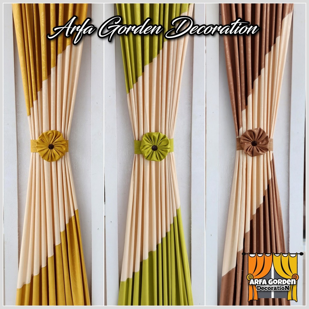Gorden Kupukupu Mewah Kombinasi Gorden Jendela Minimalis