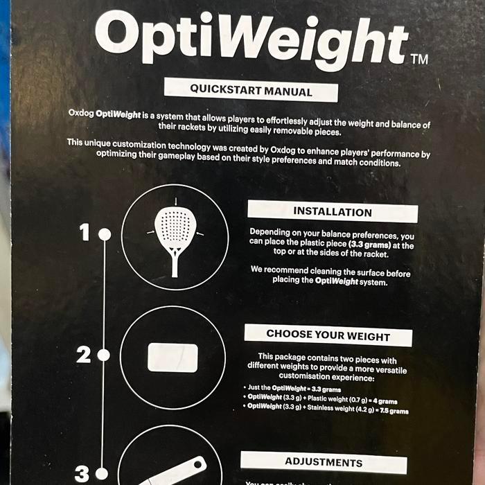 OptiWeight OXDOG for Padel Racket Oxdog