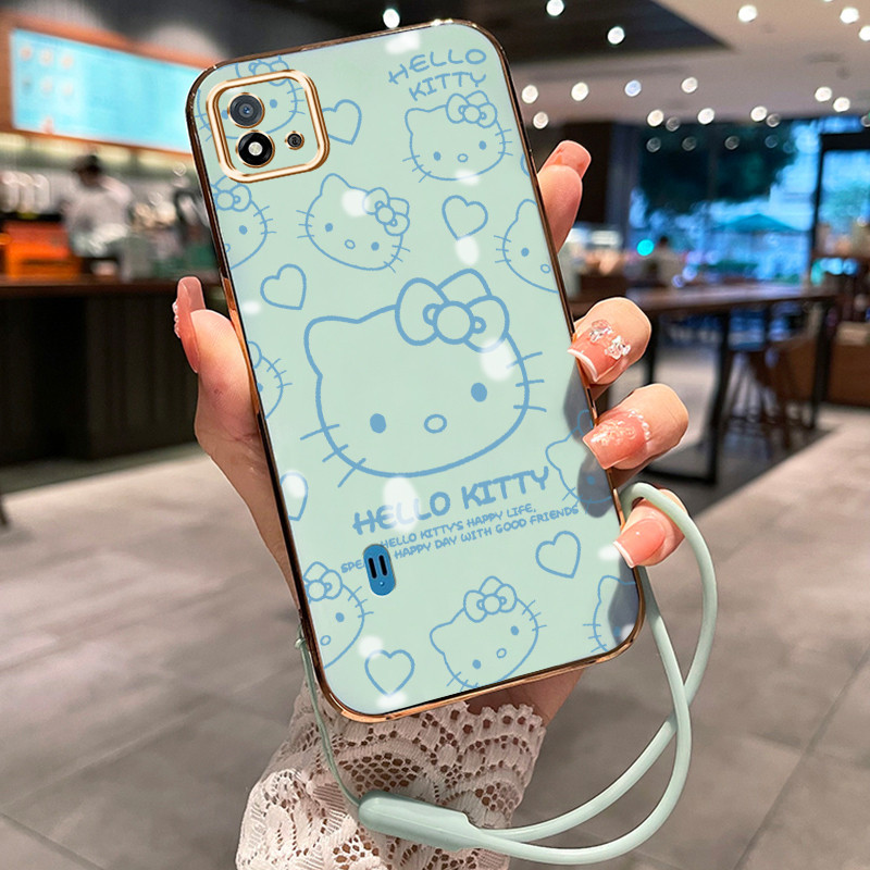 Casing Hp Untuk Realme C20 C20A C11 2021 C11 2020 Case Casing HP pola Kucing yang lucu Kesing Cesing