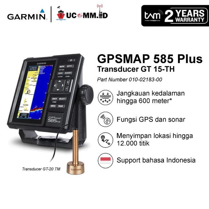 Garmin Gpsmap 585 Plus Transducer Gt15 Fish Finder Garansi Tam 2 Tahun