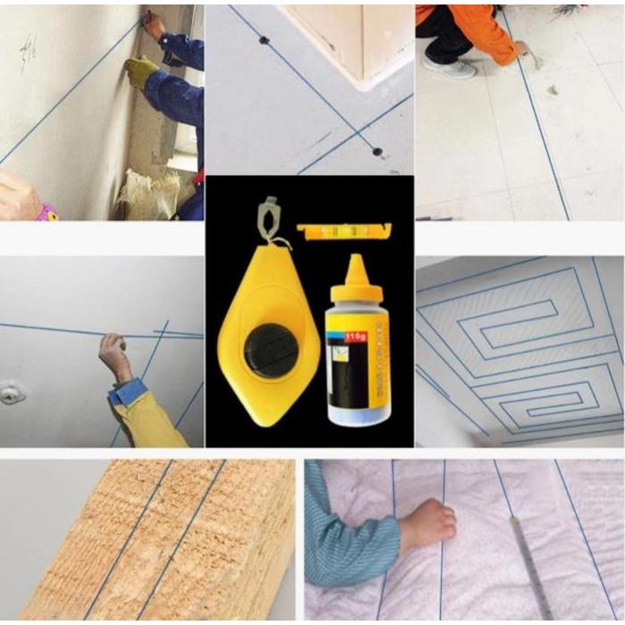 New Benang Sipatan Ukur Tukang Set benang tukang set