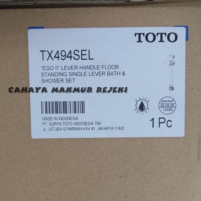 Kran Bath Tub Toto TX494SEL Floor Standing Bath Tub Toto TX 494 SEL