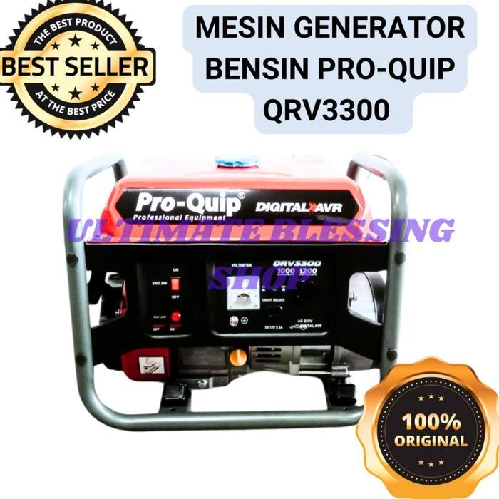 MESIN GENSET BENSIN GENERATOR 1000 WATT PRO-QUIP QRV3300 - Ultimate Blessing Shop