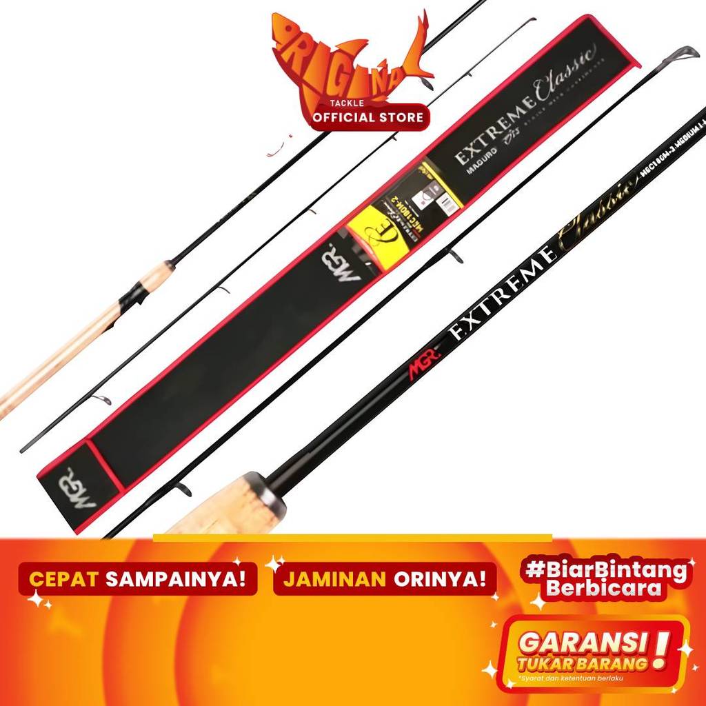 Joran Pancing Spinning Maguro Extreme Classic Carbon 180cm 165cm