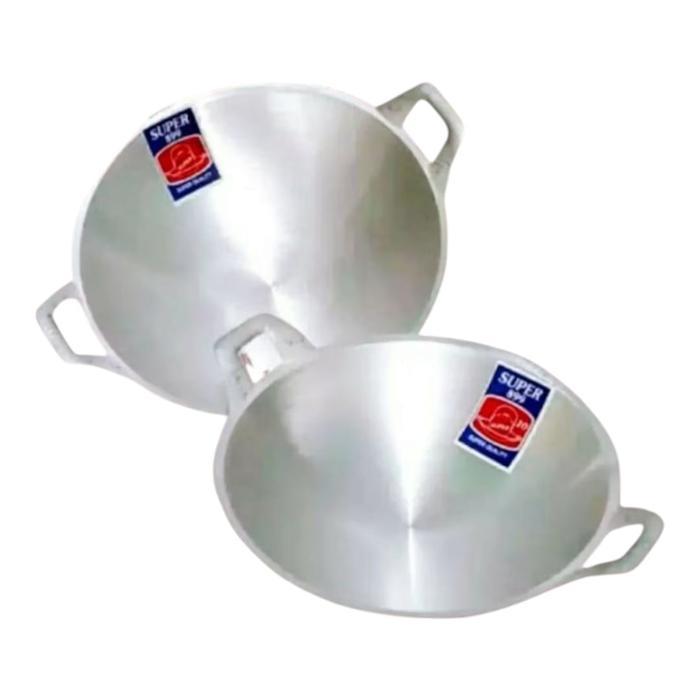 [Banting Harga] Super Penggorengan Alumunium Jadul Ukuran Kecil No 10 Wajan Kuwali Enamel dengan
