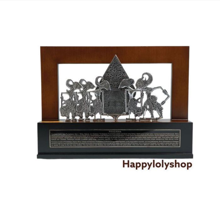 Murah Souvenir plakat wayang kayu pandawa lima Premium