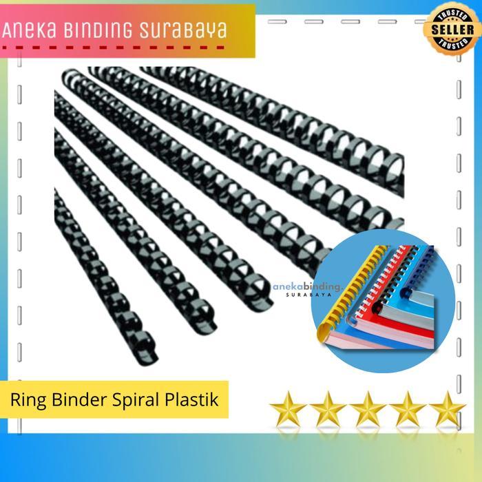 RING BINDER SPIRAL PLASTIK [1 lonjor = 120 cm]