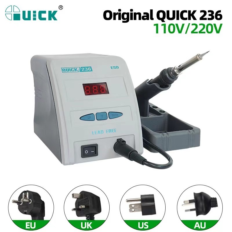 Soldering Iron Station QUICK 236 203H 936 936A TS1100 TS1200A For Phone Motherboard PCB IC Welding R