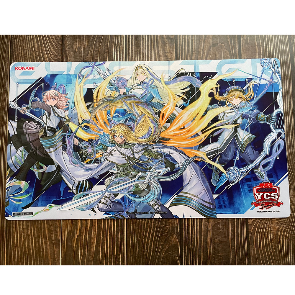 Yu-Gi-Oh Holographic Exosister Mikailis Card Pad Playmat YGO Mat MTG KMC TCG YuGiOh Mat-313