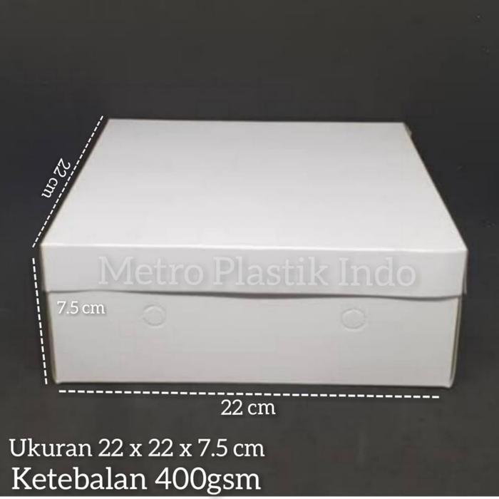 Dus Box 400gsm Kotak Nasi Kue Makanan 22x22 Polos 22 x 22 Mickey