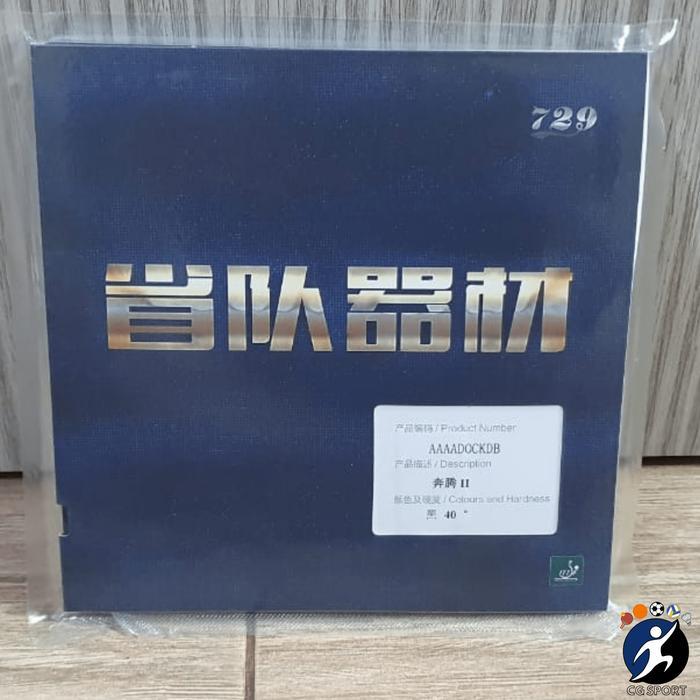 KARET PINGPONG 729 BATTLE II / 2 PROVINCIAL BLUE SPONGE ORIGINAL