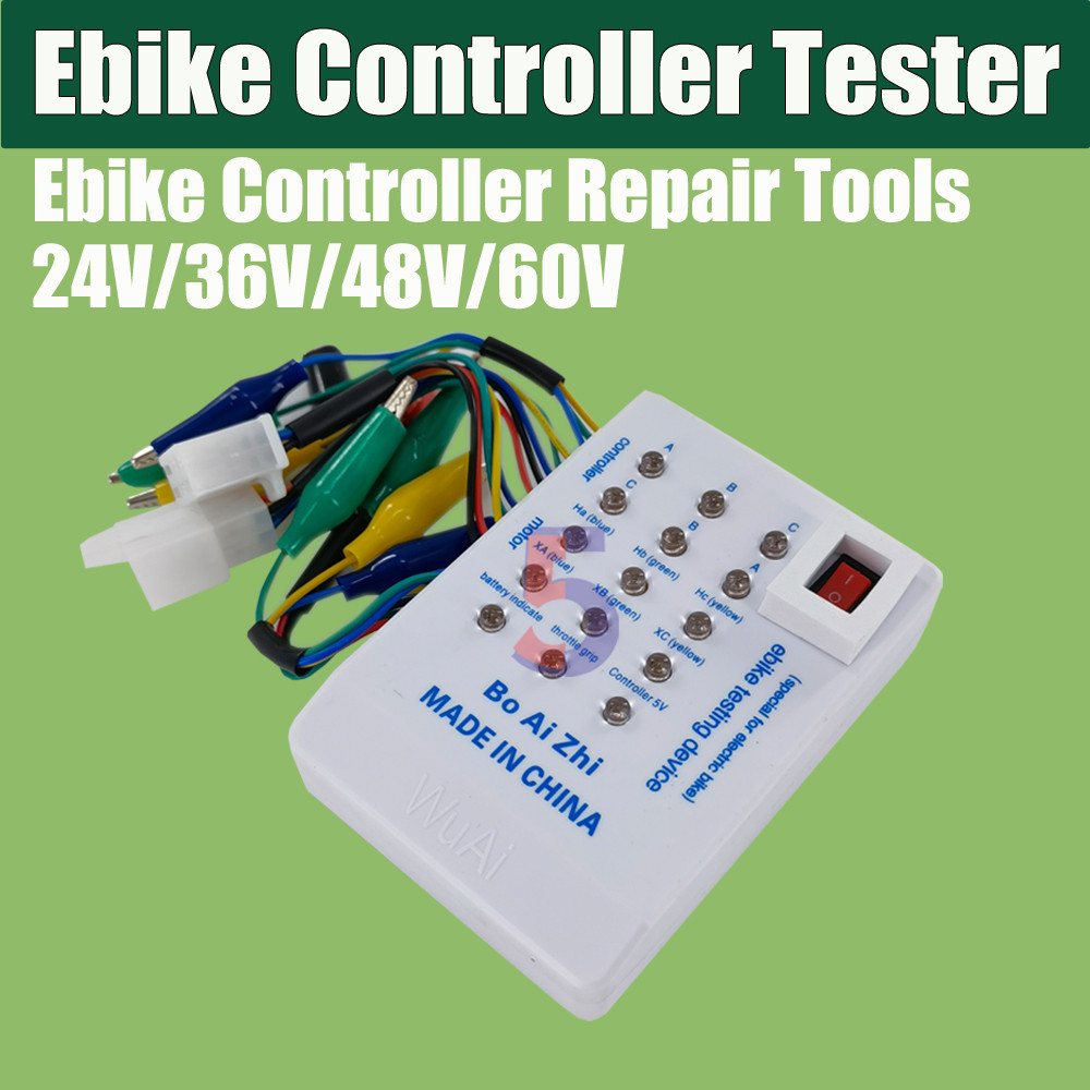 Ebike Controller Test Repair Tools 24V/36V/48V/60V Motor Controller Tester Brushless Motor