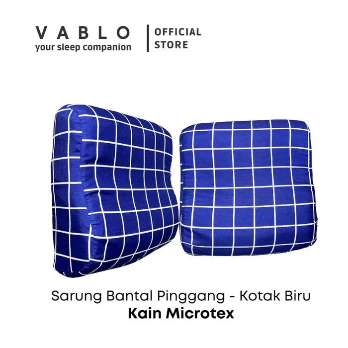 Discount - Vablo Sarung bantal pinggang - bahan microtex - tersedia motif Hitam Putih Biru dan