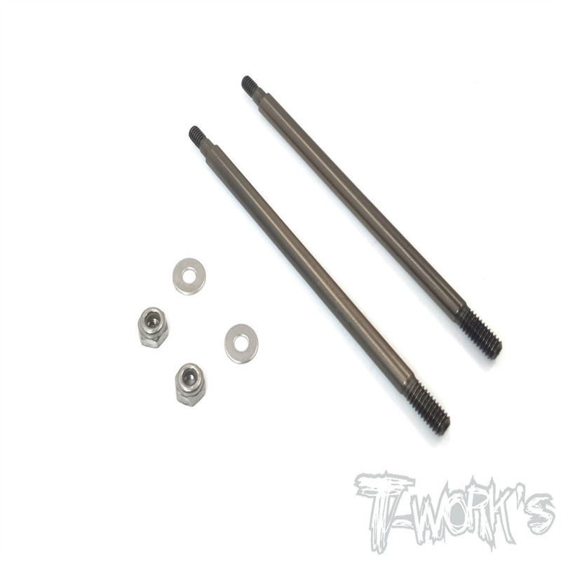 Original T Works To-261-Mp9 Dlc Coated Rear Shock Shaft 63Mm( For Kyosho Mp9 Tki3/Tki4 /Mp9E /Mp9E