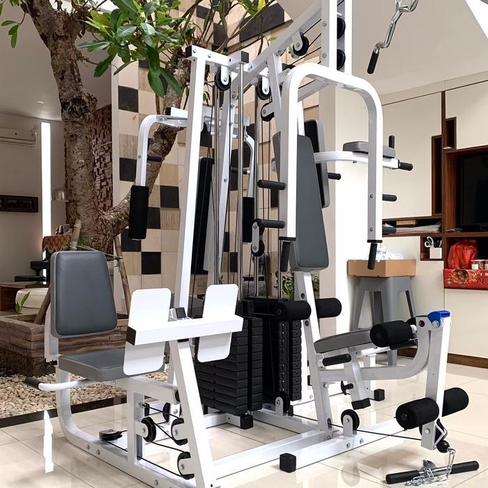 Home Gym 4 sisi, alat fitness multifungsi, sangat lengkap