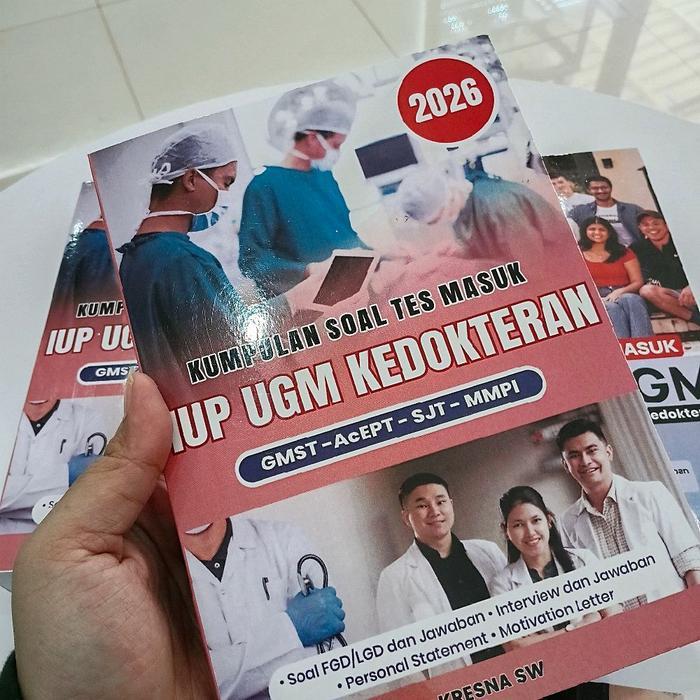 Buku Soal Tes IUP UGM Kedokteran dan Umum GMST ACEPT SJT MMPI Edisi Terupdate