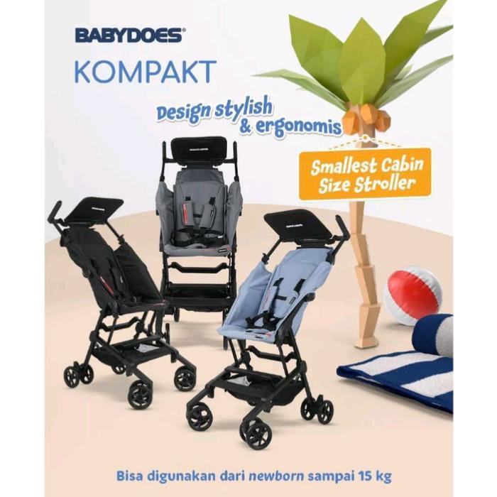 Babydoes Stroller Kereta Dorong Bayi Babydoes Kompakt Cabin Size