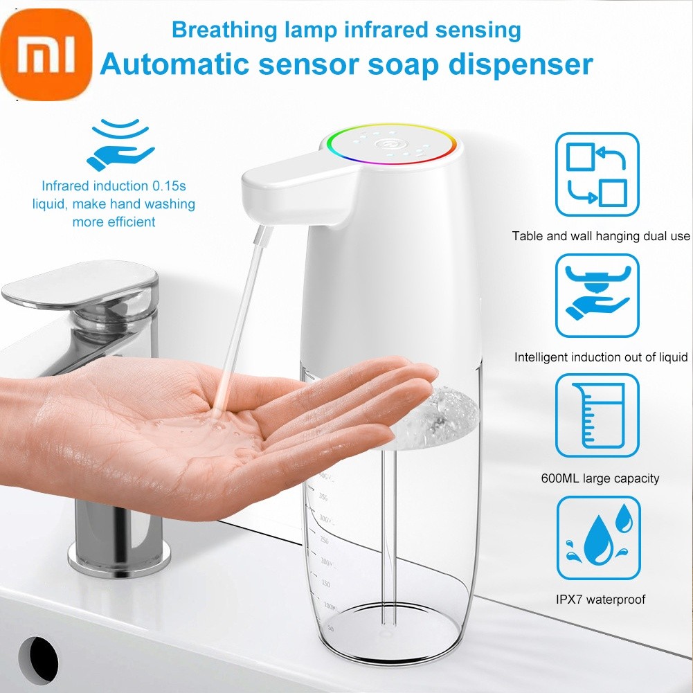 Xiaomi Automatic Soap Dispenser Touchless Hand Soap Dispenser Rechargeable Electric Soap Dispenser