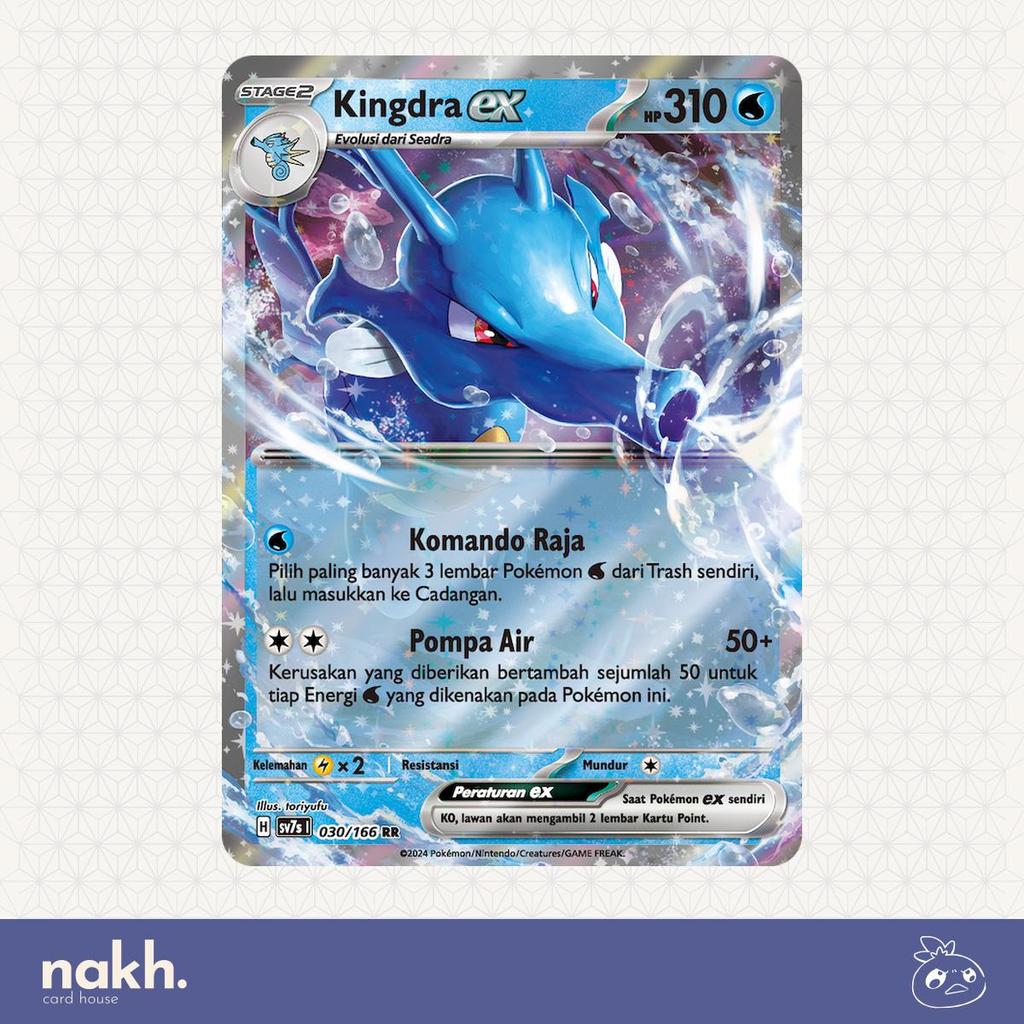 Kartu Pokemon TCG Indonesia bimbingan rasi sv7s 030/166 Kingdra ex