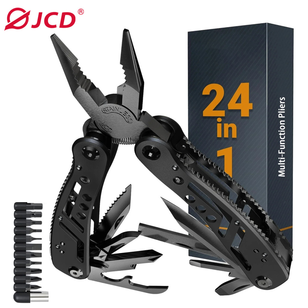 Portable Pocket Multitool 420 Stainless Steel Multitool Pliers Knife Screwdriver for Outdoor