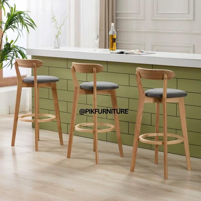 Kursi Bar Tinggi Barstool Kursi Cafe Nimalis Kursi Tinggi Kayu Cafe