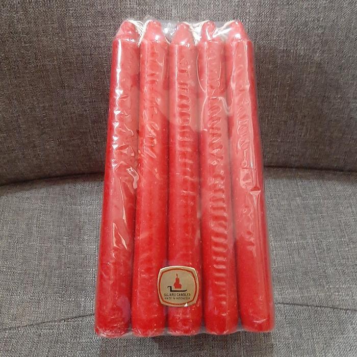 Lilin 1kg Isi 20btg Cap Sujaru (Merah)