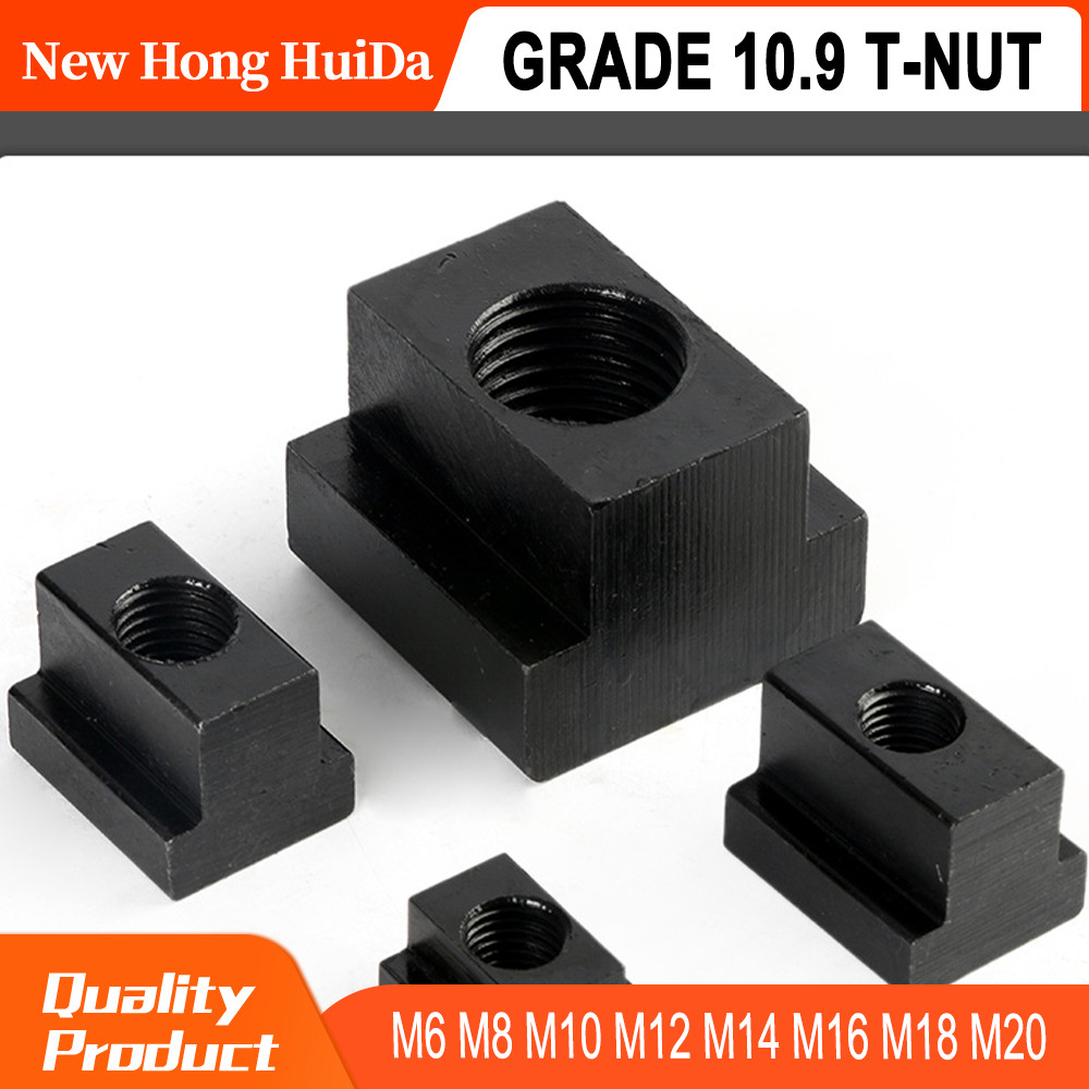 M6 M8 M10 M12 M14 M16 M18 M20 T Nut Black Grade 10.9 T-slot Block Slot Slider Nuts Clamp Table Slot