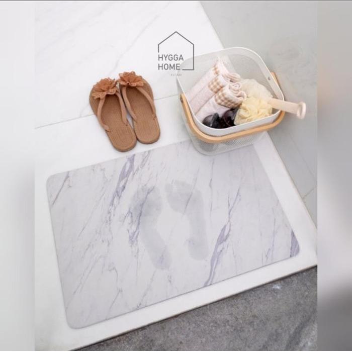 Keset Gulung Super Serap Air Anti-Slip / Keset Marmer / Absorbent Bath Mat / Keset Ruangan Rumah