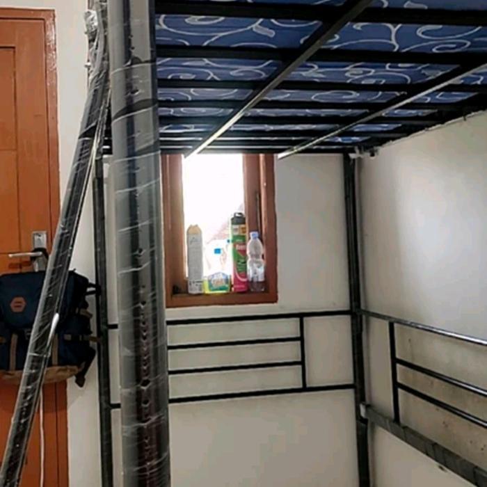 Ranjang Besi Tingkat Ada Kolong Meja Bisa Customed Warna Ranjang Susun Bed