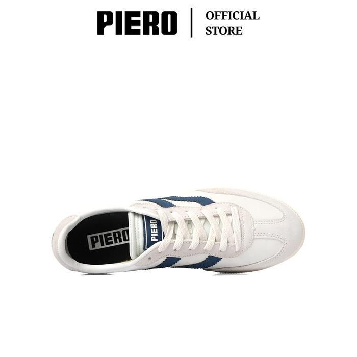 d1nv- Piero Sepatu Sneakers Pria Grand London Prm-White/Grey/Off White Pie1000200