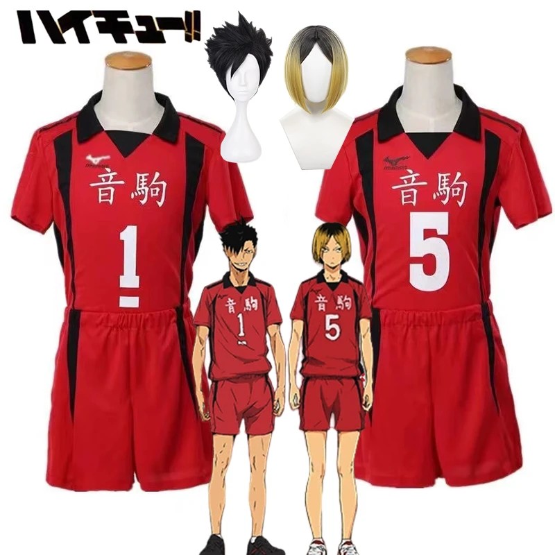 Anime Nekoma Jersey Uniform Wig Kenma Kozume Tetsurou Kuroo Cosplay Costume No. 5 No 1 Sweaters
