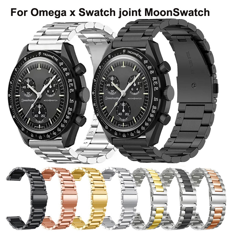 20Mm Stainless Steel Strap For Omega X Swatch Joint Moonswatch Band Metal Watchband For Swatch