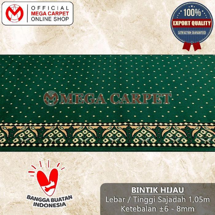 KARPET MASJID / KARPET MUSHOLA / KARPET SAJADAH - HARGA PER-METER [MOTIF BINTIK HIJAU]