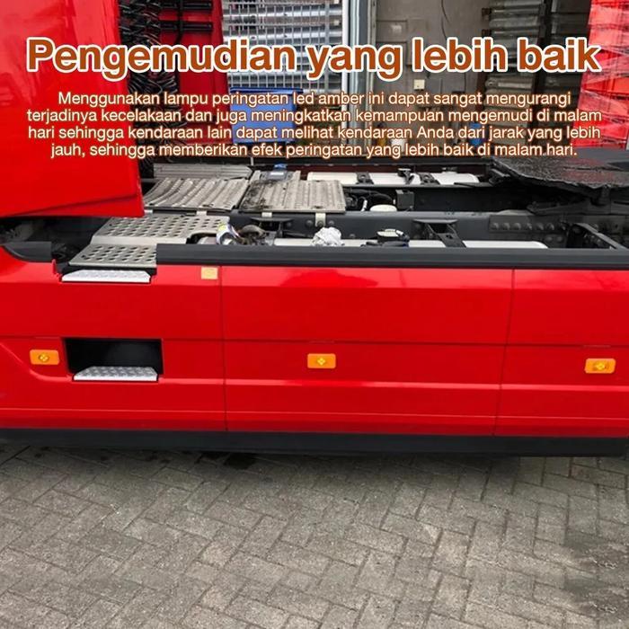 SALE 30PCS LAMPU VOLVO KUNING LAMPU SEIN SAMPING TRUK LED 24V LAMPU BAK TRUK RUNNING LAMPU TRUK LED