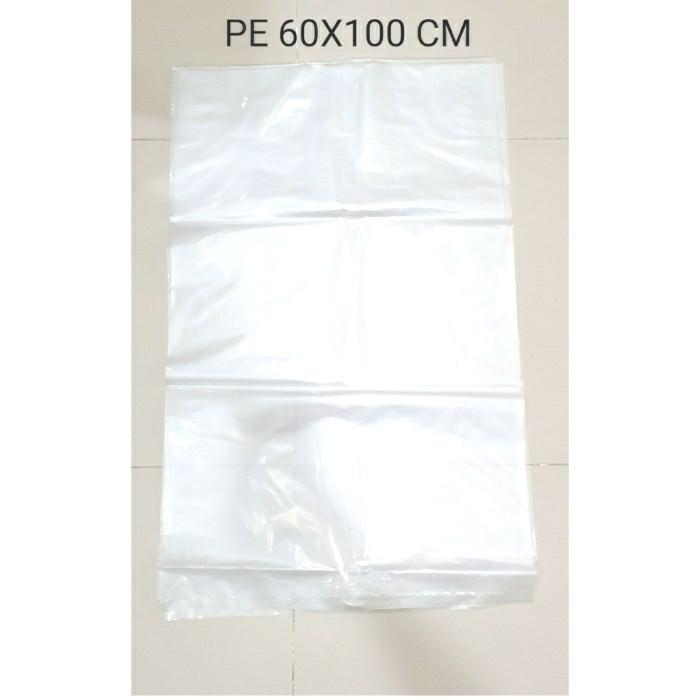 f9z4- Kantong Plastik Bening Besar Ukuran 60X100 Cm - Pe 60X100Cm Tebal 0,3M