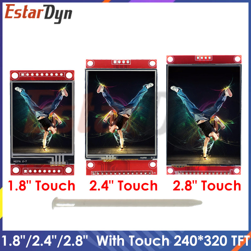 1.8" Tft 2.4" Tft 2.8" Tft With Touch Display 240*320 Smart Display Screendrive Ic Ili9341 St7789