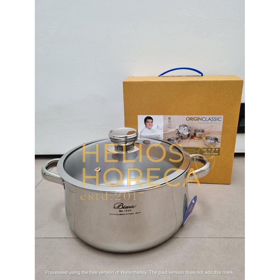 Panci Saucepot 24 cm Bima Origin Classic Sauce Pot SUS-304 Stainless Steel