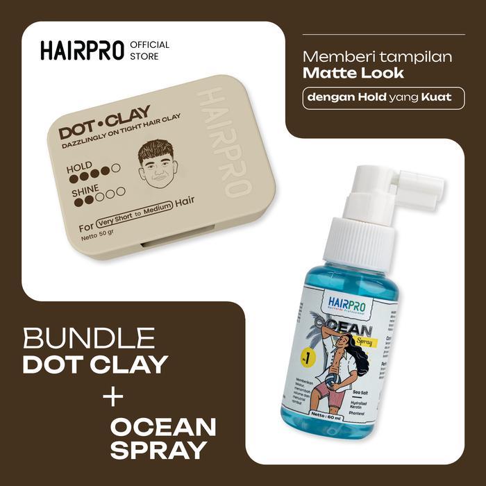 HAIRPRO - Ocean Spray / Sea Salt / 60 ml + Dot Clay