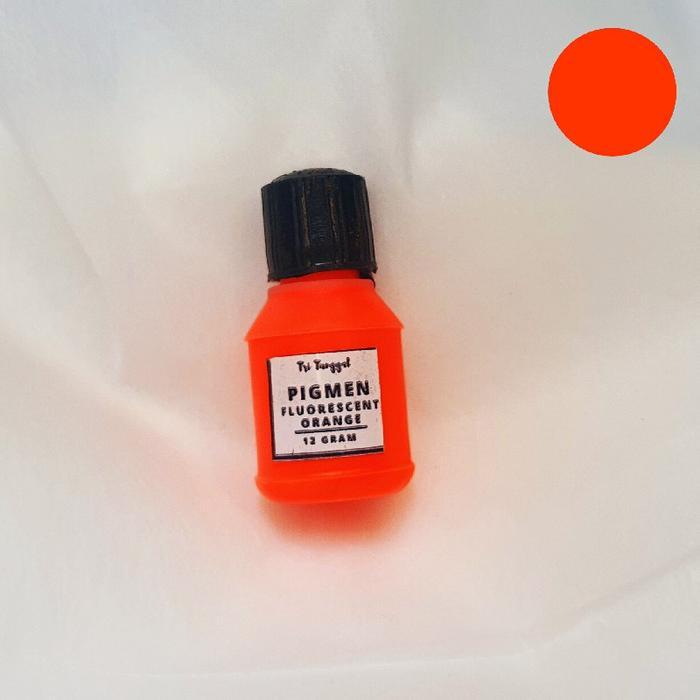 PIGMEN 12gr FLUORESCENT ORANGE JINGGA STABILO MINI Pewarna Sablon Pigment Warna Warni Color Stabilo