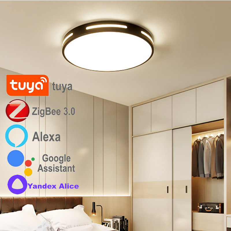 Zigbee Tuya Smart Led Ceiling Lamp Modern Chandelier Home Decoration