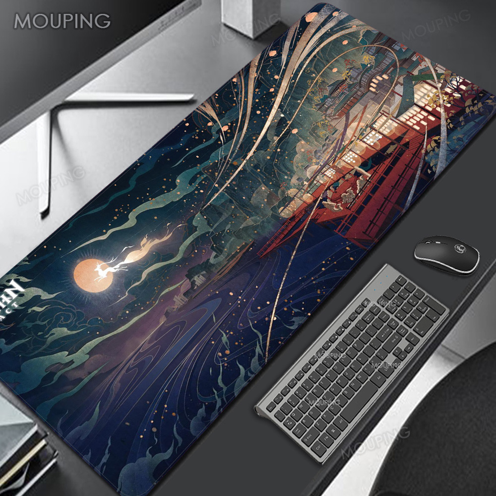 Anime Genshin Impact Xiao Play Mat Mouse Pad Gamer Keyboard Deskmat Carpet Computer Mouse Pad 900x40