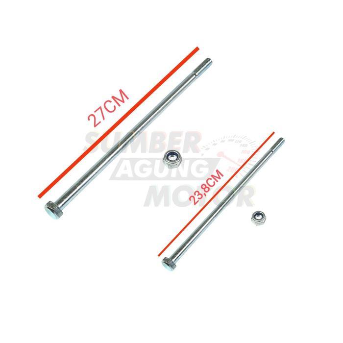 BAUT AS GARPU TENGAH SWING ARM SET DEPAN BELAKANG BEAT KARBU VARIO 110