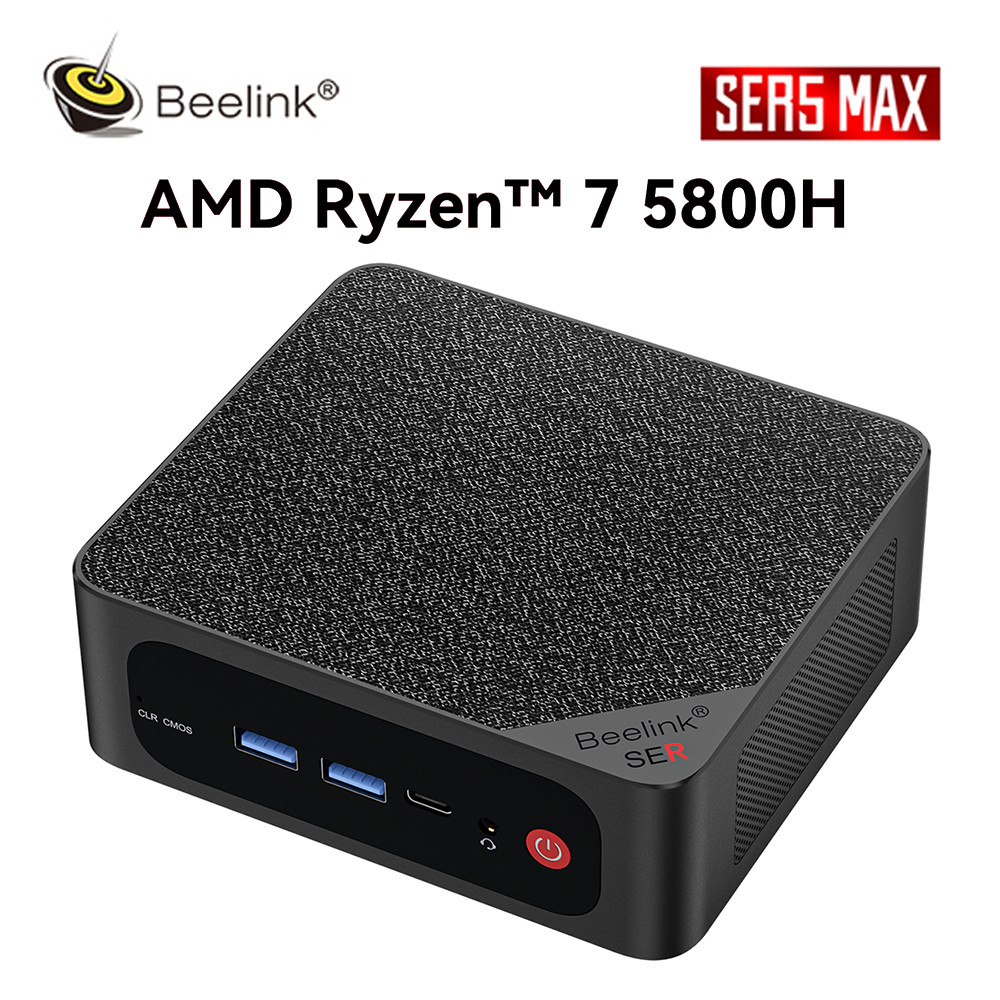 Beelink SER5 Max AMD Ryzen 7 5800H AMD Ryzen 7 5700U Mini PC Windows 11 Pro WiFi6 BT 16GB 500GB SSD 
