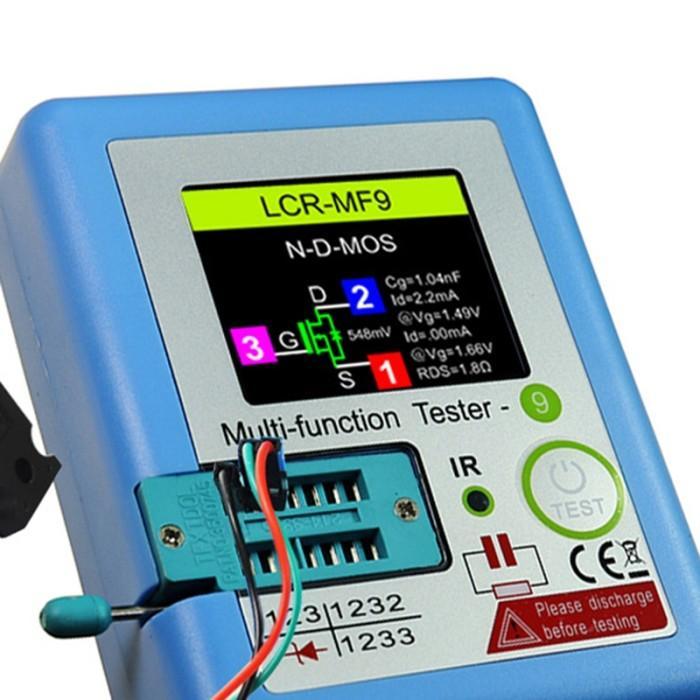Lcr-Mf9 Tft Lcd Display Multi-Meter Transistor Tester Diode Triode Capacitor Resistor Test Meter