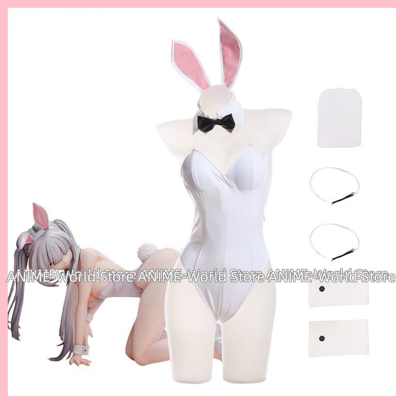 Tokisaki Kurumi Bunny Cosplay Costumes Date A Bullet Halloween Cosplay Anime White Sexy Bunny Cute