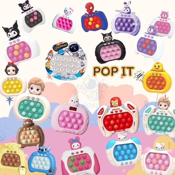 Level Baru 999 Telah Hadir  PoP It Fast Push Squeeze Toy/stress Relief Button/ Electric Pop It/has