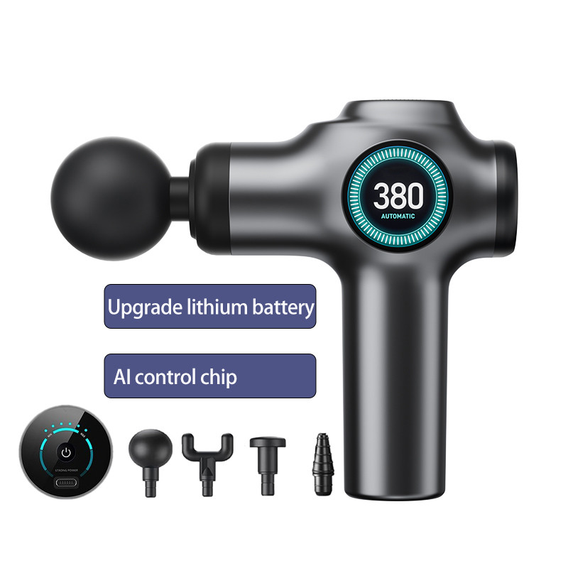 Massage Gun Deep Tissue, Muscle Fascia gunMuscle Massage Gun for Pain Relief with 4 Massage Heads &